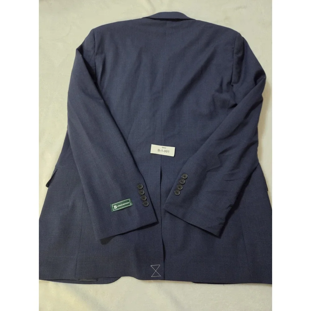 Brooks Brothers Blazer Mens 42  Blue Two Button Sport Coat Lined NEW NWT